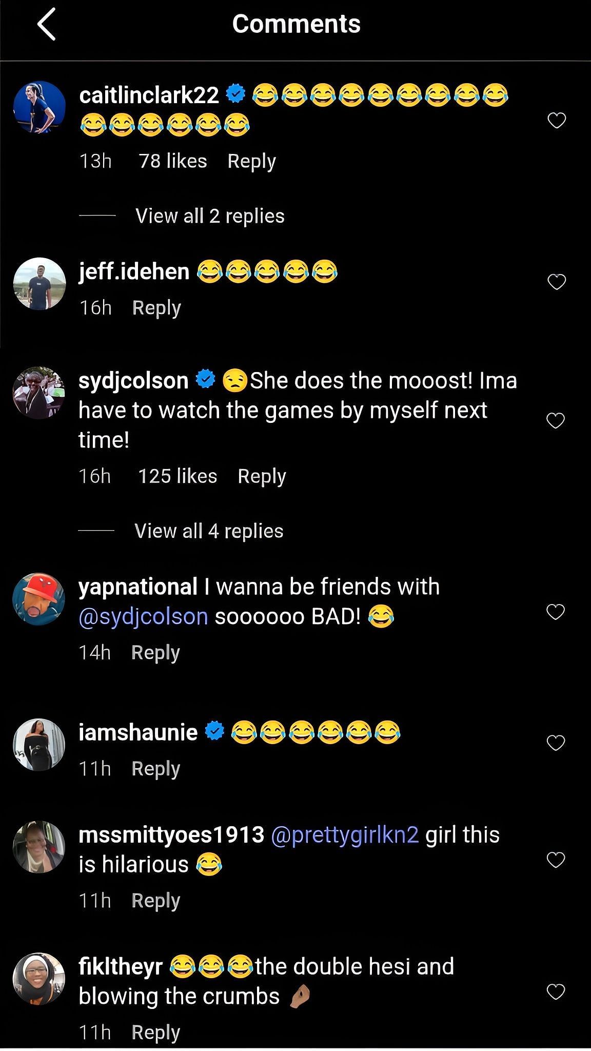 Comments on the post
